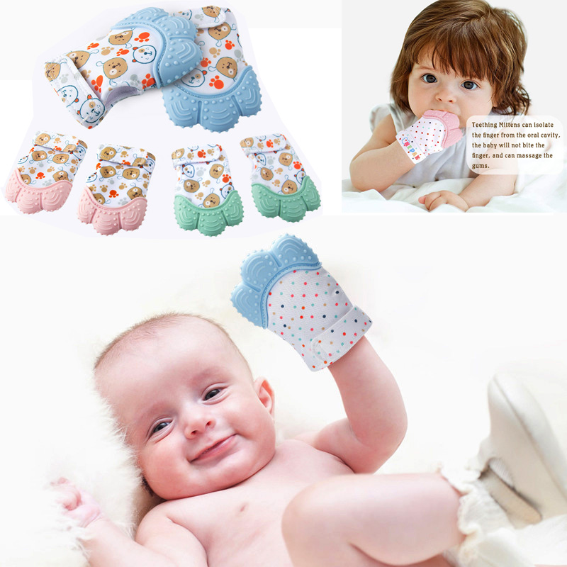 Teething Mitten Baby - Luva do molar do treinamento dos