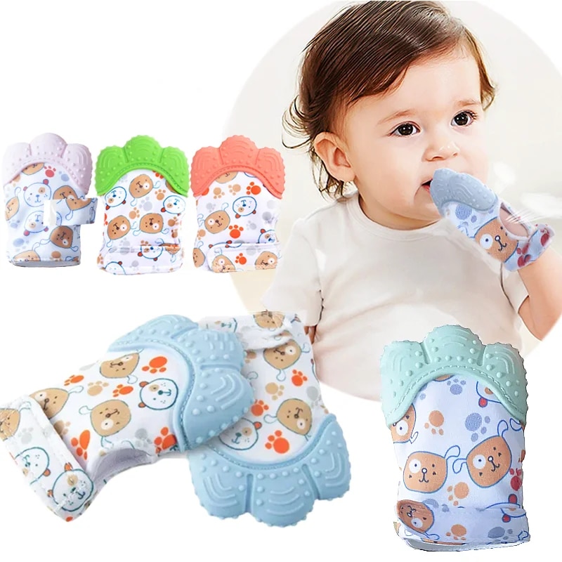 Teething Mitten Baby - Manto de mordedor de bebê estampado