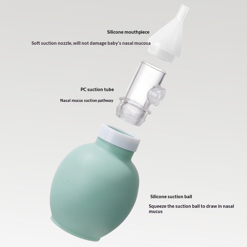 Nasal Aspirator - Aspirador nasal macio para bebês, anti-refluxo,