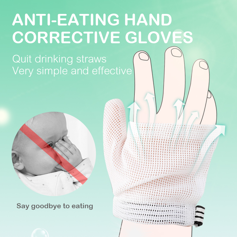 Bebê anti-comer luvas de mão r - Teething Mitten Baby avaliação e preço