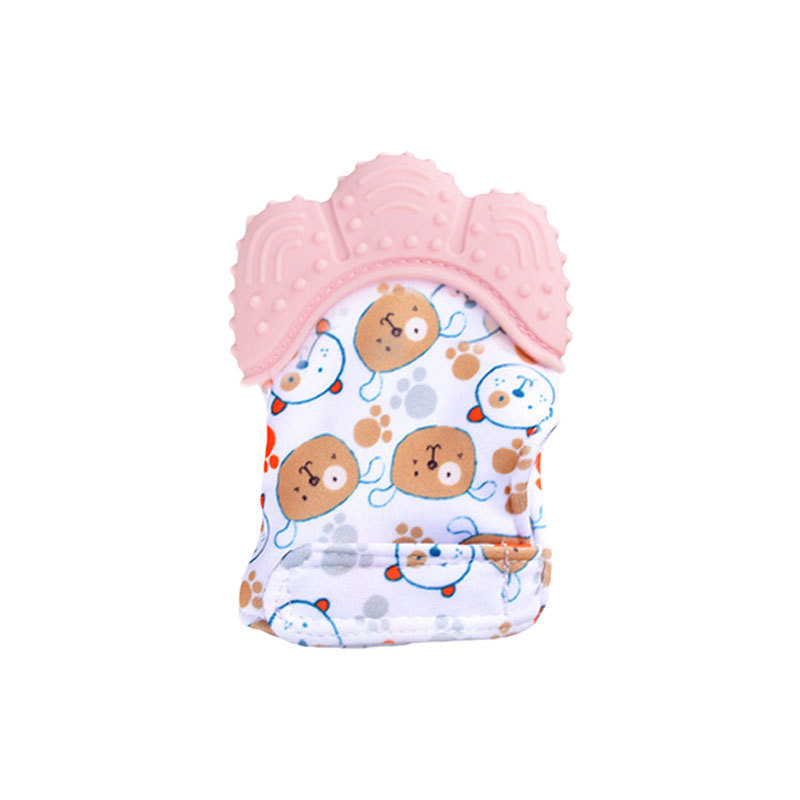 Luvas infantis estampadas de d - Teething Mitten Baby avaliação e preço