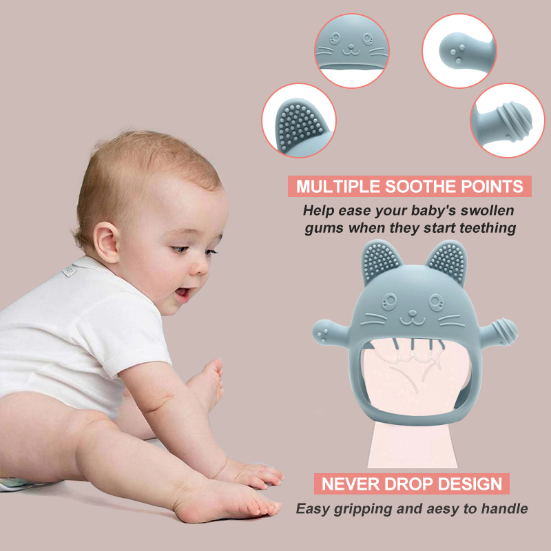 Luvas de dentição para bebês – - Teething Mitten Baby avaliação e preço