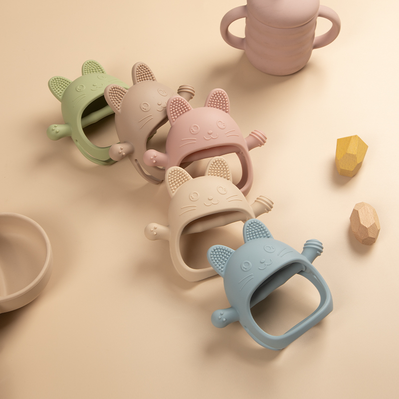 Brinquedo de Silicone para Beb - Teething Mitten Baby avaliação e preço