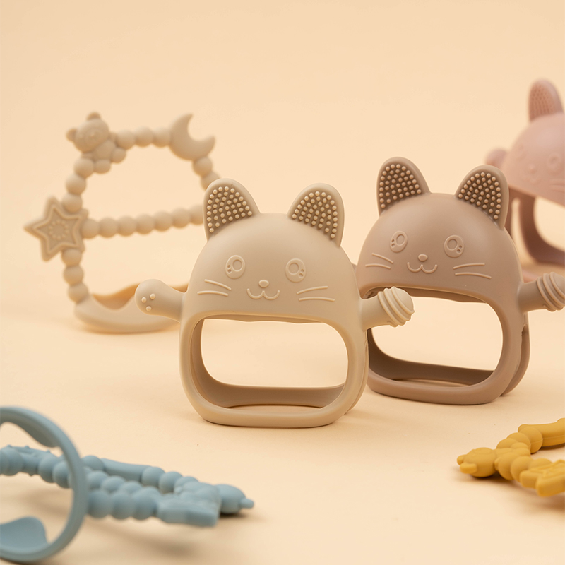 Brinquedo de Silicone para Beb - Teething Mitten Baby avaliação e preço