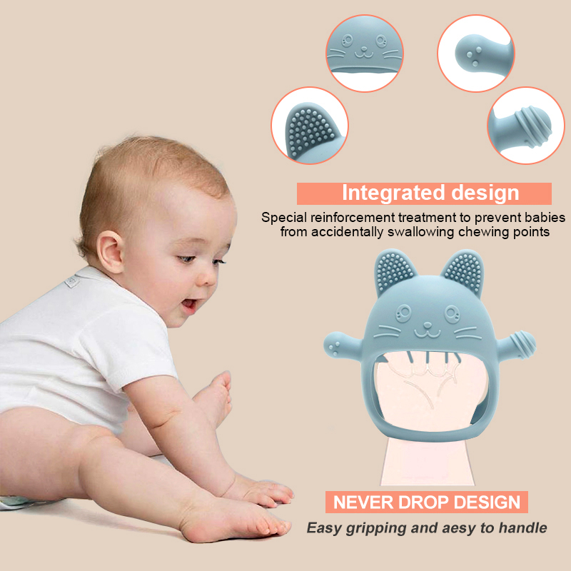 Luvas de Silicone para Bebês T - Teething Mitten Baby avaliação e preço