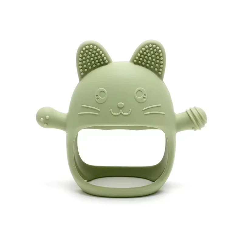 1pc bebê silicone mordedores l - Teething Mitten Baby avaliação e preço