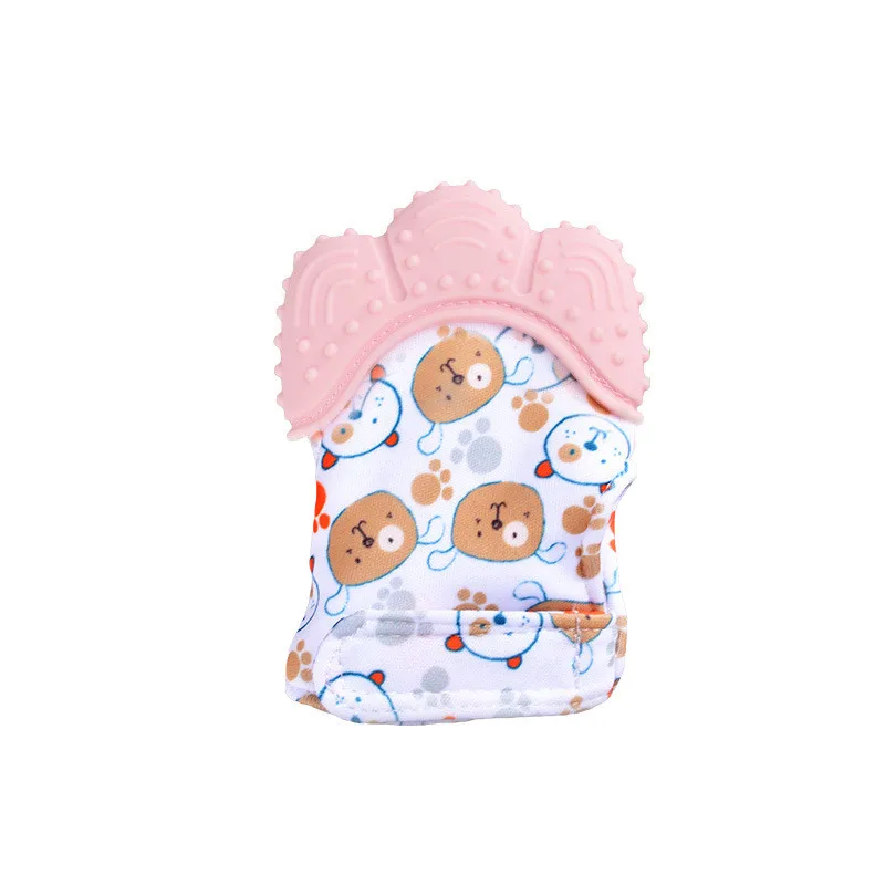 Bebê anti-mordida luvas de sil - Teething Mitten Baby avaliação e preço