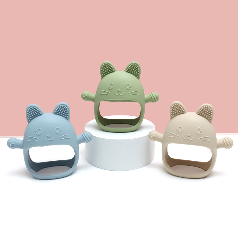 Luvas de silicone para bebês d - Teething Mitten Baby avaliação e preço