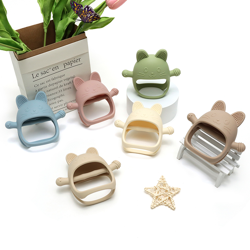Luvas de silicone para bebês d - Teething Mitten Baby avaliação e preço